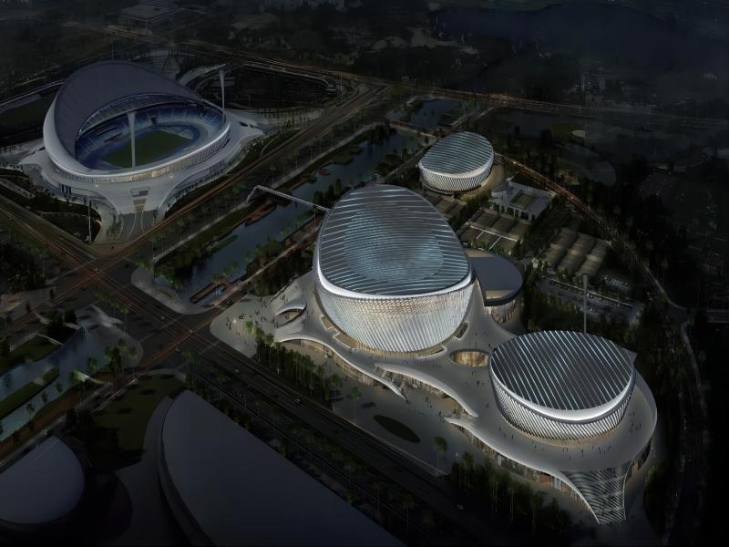 ?？谑形逶春游捏w中心二期體育館